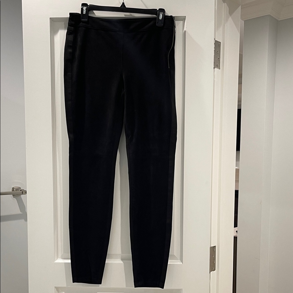 WHBM Suede Black Skinny Pants